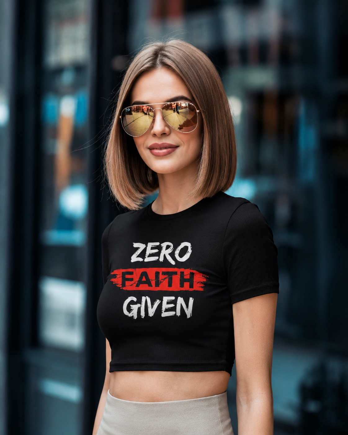 Zero Faith Given - Crop Top
