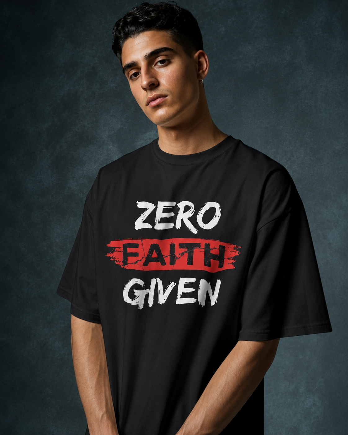 Zero Faith Given - Unisex Terry Oversized Tee